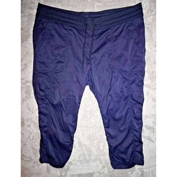 New The North Face Capri Pants Women’s 3XL Aphrodite 2.0 Summit Navy Stretch - Picture 3 of 16
